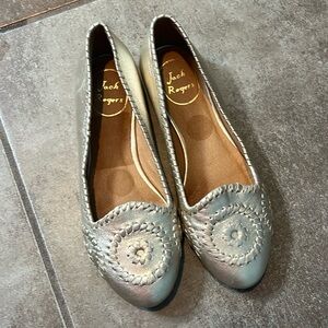 Jack Rogers flats, gold